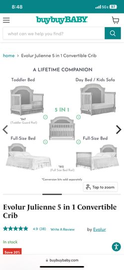 Evolur Julienne Baby Crib