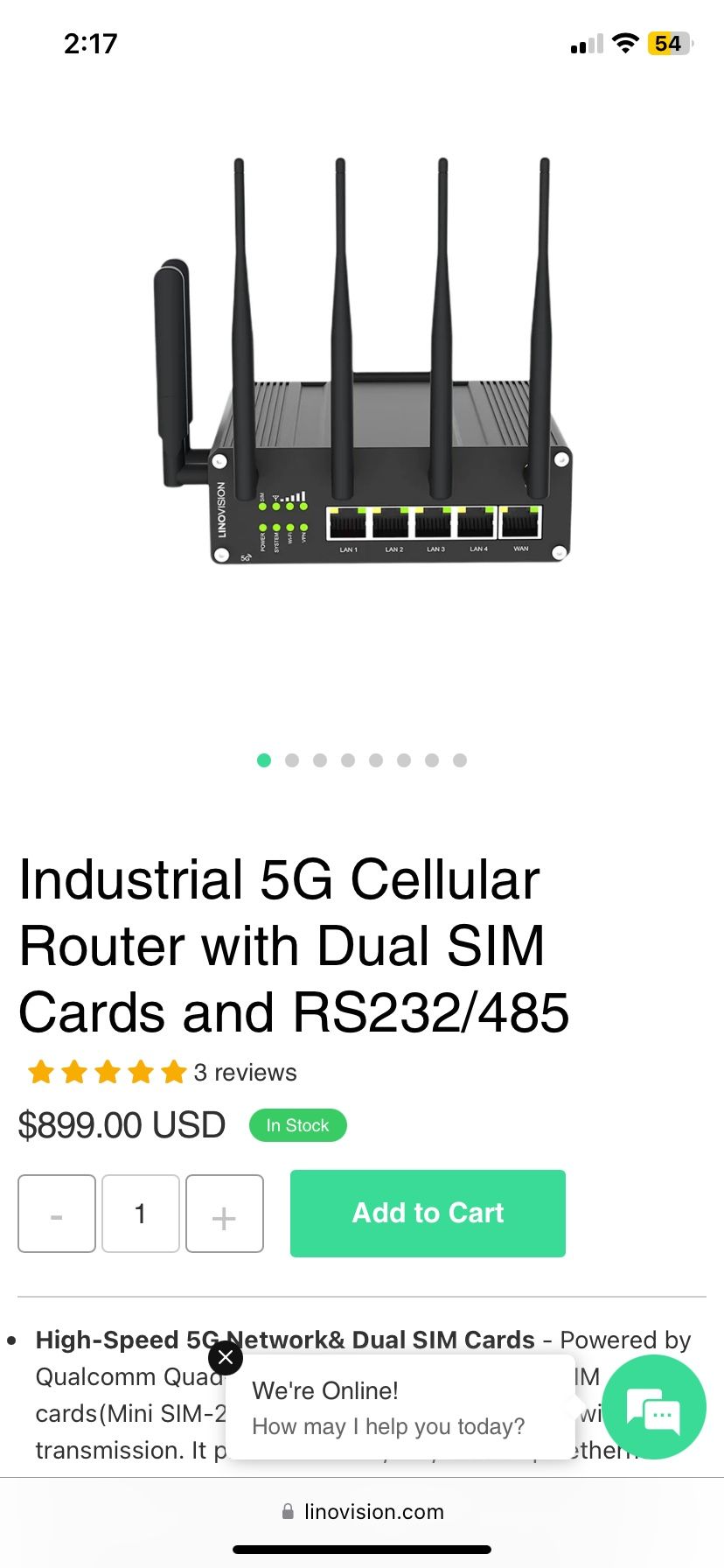 5G Cellular Internet Router  