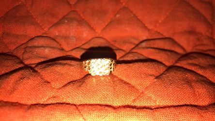 Gold Nugget Ring 10k Gold