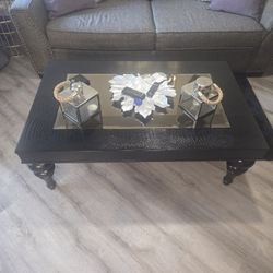Stylish Grey Living Room Set (Sofa + Coffee Table) For Sale