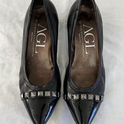 Attilio Giusti Leombruni PYRAMID Stud Pointy Pump 38(7.5) Used