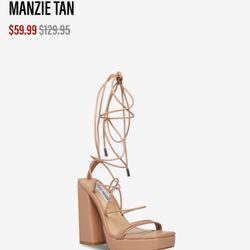 NEW Steven Madden Platform Heels “MANZIE TAN” 