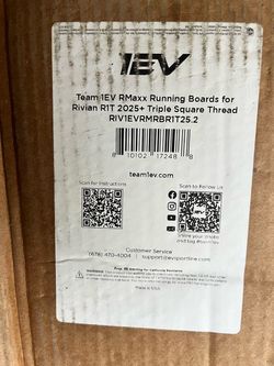 FOR SALE: Rivian Running Boards - Brand-New EV Sportline Team 1EV RMaxx Running Boards for Rivian R1T (2025+) — $695