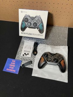NYXI Flexi Wireless PC Controller - Hall Effect Sensing Joystick, Hall Analong Triggers, Interchangeable D-pad&Left Joystick, Adjustable Turbo/Vibrati