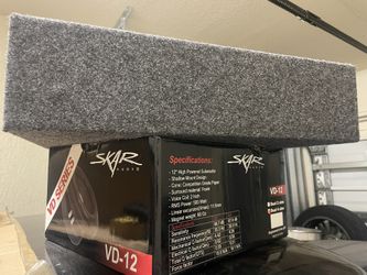 New 12 Shallow Skar Sub And Box
