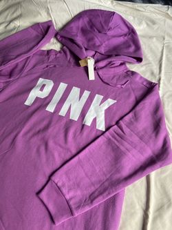 NWT Victoria’s Secret PINK - Purple Hoodie With Side Pockets 