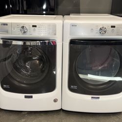 MAYTAG XL CAPACITY WASHER DRYER ELECTRIC SET FREE DELIVERY 