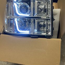 Projector Head Lights With New LED Bulbs 