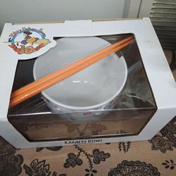 KIKI'S Ramen Bowl With Chopsticks New