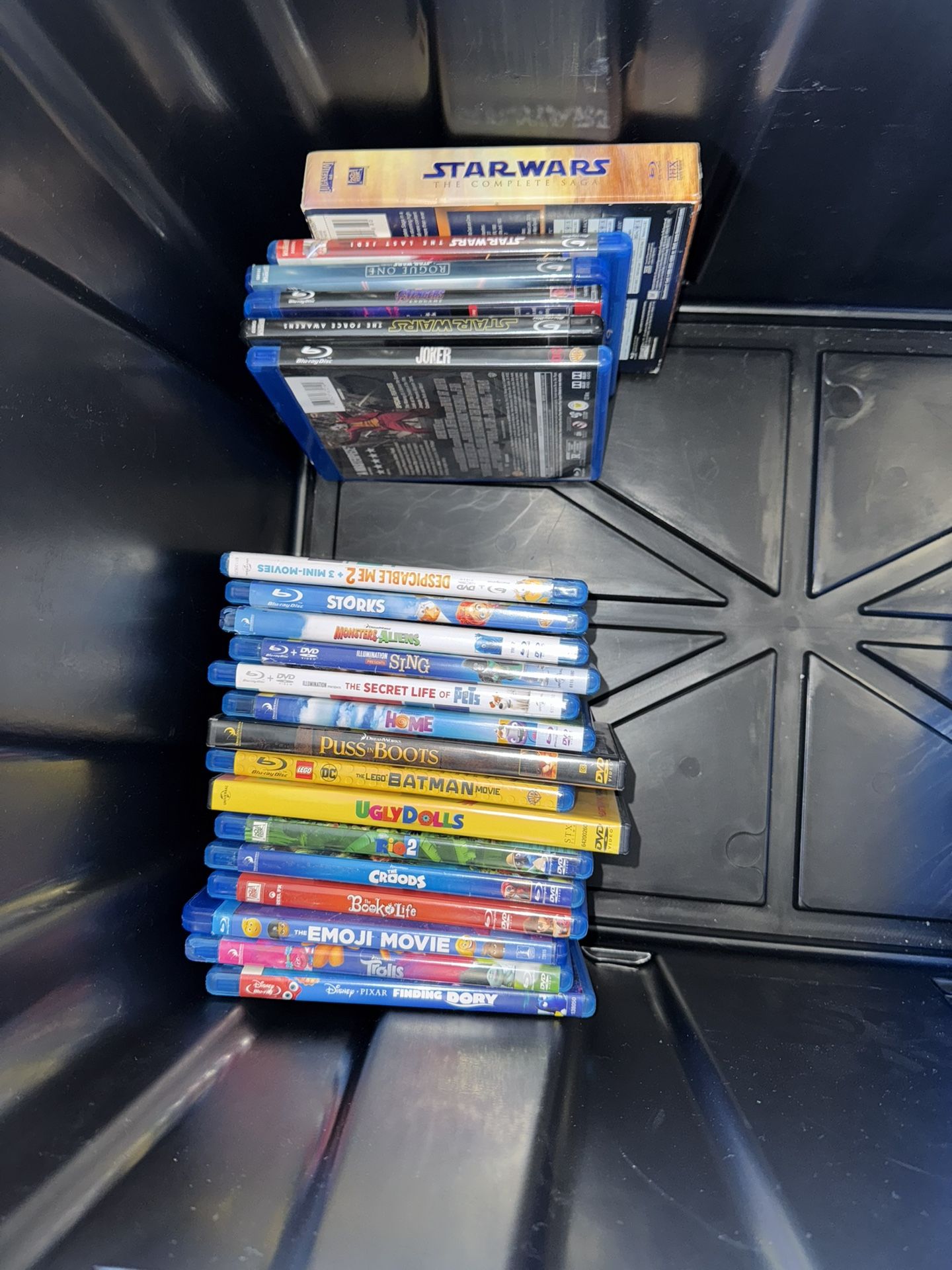 Assortment Of Blue Ray And Regular DVD’s