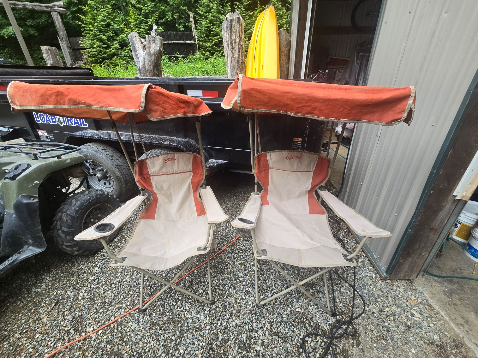 2 bass pro shop Eclipse camping chairs