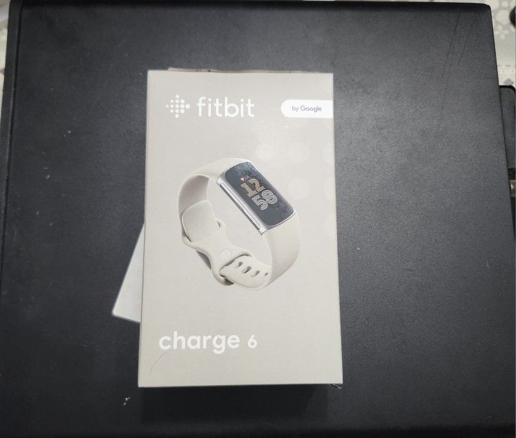 new Fitbit Charge 6 Fitness Tracker Heart Rate & Exercise monitor GPS health tools google app Silver Color