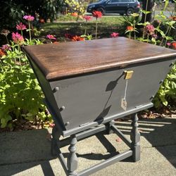 Antique Dough Box/Side Table