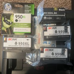 950xl Black Printer Cartridges Total 5 