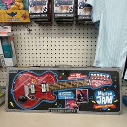 Little Tikes My Real Jam Electric Guitar Toy Guitar with Strap Toy Musical Instrument