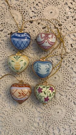 Heart Trinket Box Ornaments