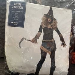 Used Creepy Scarecrow Adult Size Small $10 