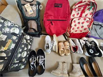free backpacks & shoes
