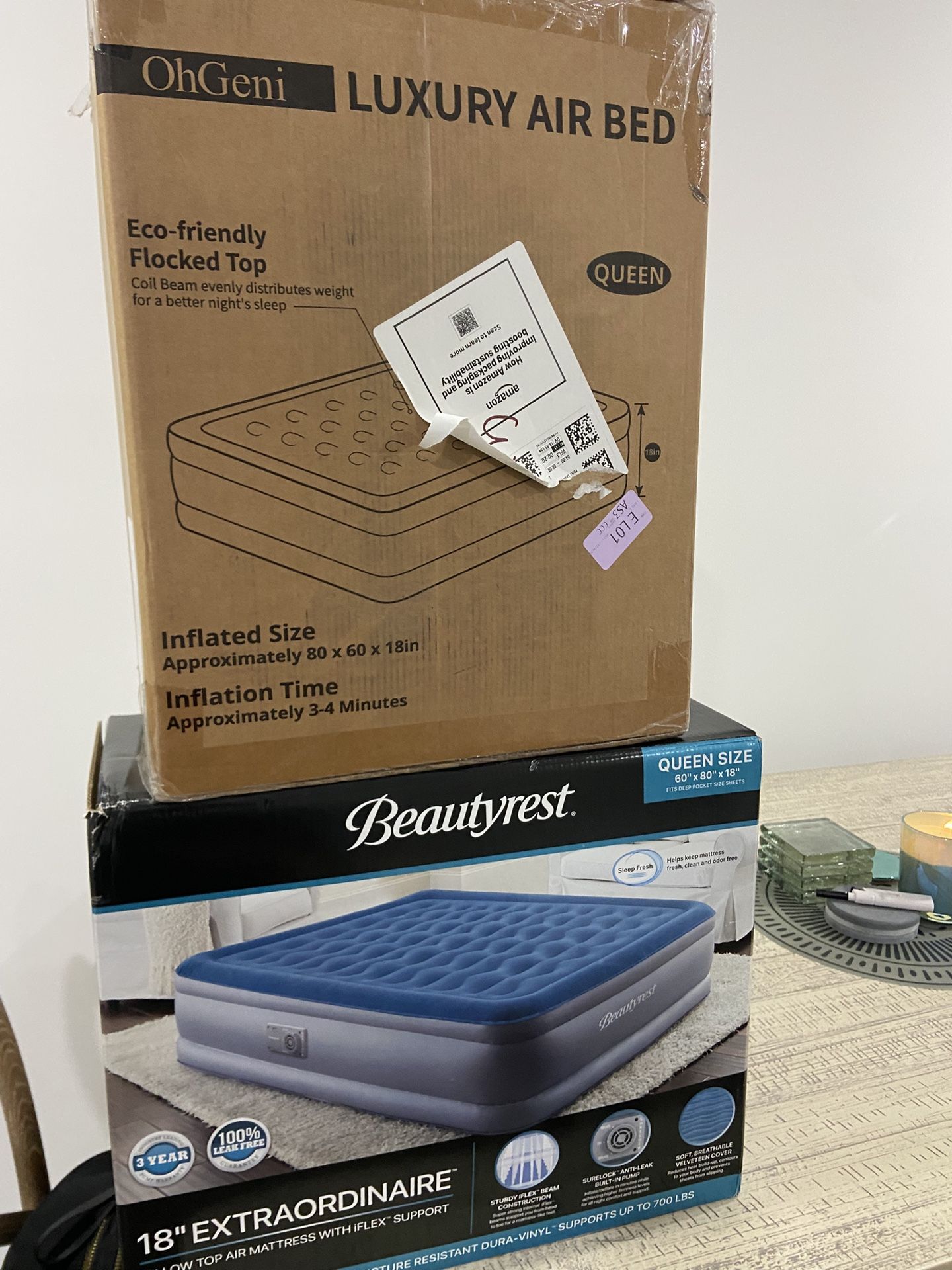 New Beautyrest And Ohgeni Air Mattress Bed