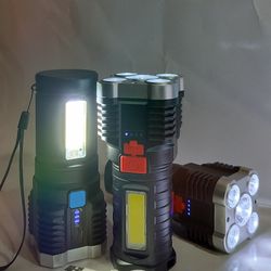 LED Flashlight USB Charging $10