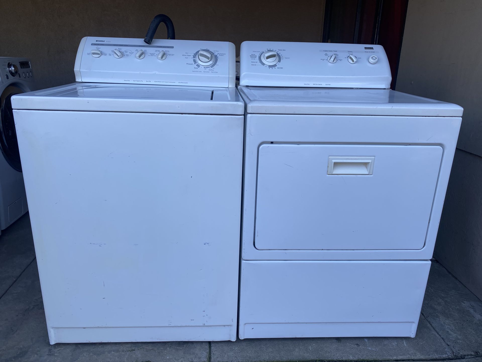Kenmore washer and electric dryer