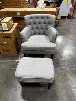 Accent Chairs with Ottoman Set
