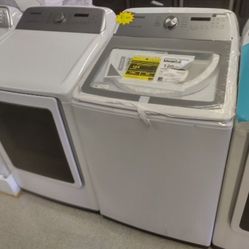 SAMSUNG TOP LOAD WASHER AND DRYER SET OPEN BOX ITEM 7T
