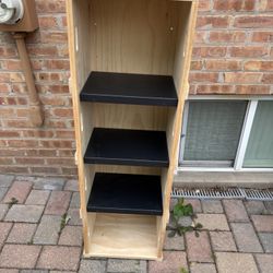 Wooden Crate Storage Bookshelf 