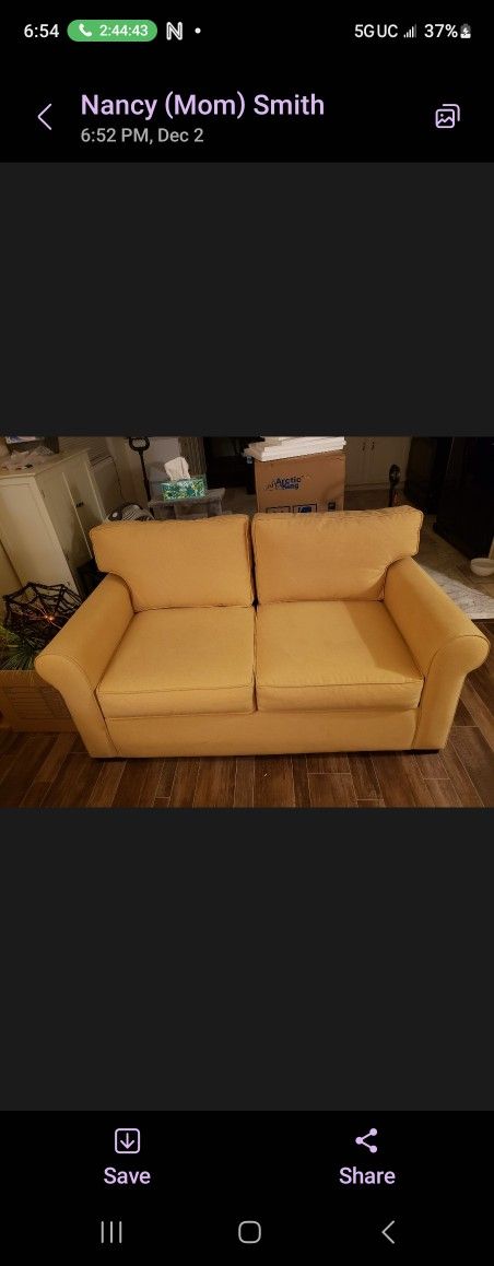 Love Seat And Ottoman