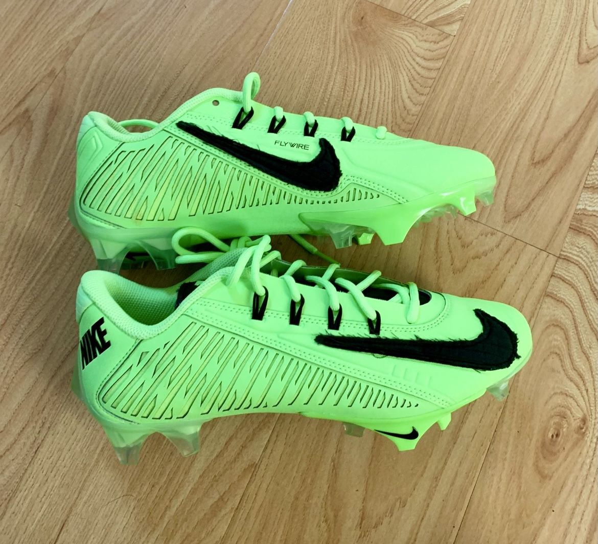 Nike Vapor Edge 360 VC Lime Blast Football Cleats Size 7 for  display picture 3