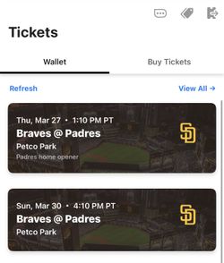 Opening Series 3/27-3/30