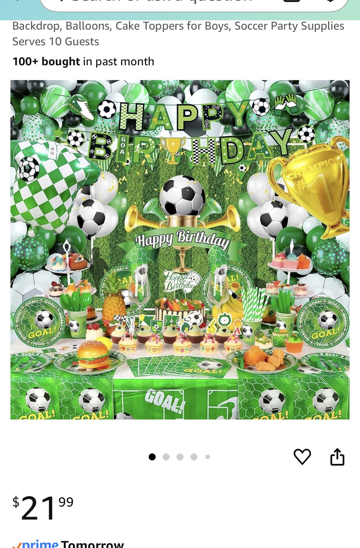Soccer Party Decoration