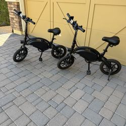 2 Jetson Bolt Pro Folding Electric Bikes
