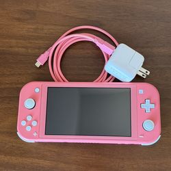 Nintendo Switch Lite Handheld Console - Coral