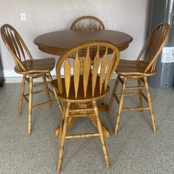 Round High Top Table Set (4)