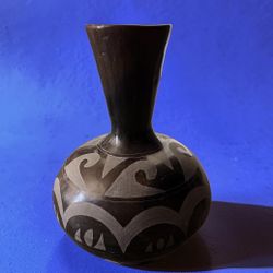Handcrafted Decorative Pottery Vase – Signed – 16” Tall
