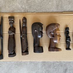AFRICAN WOOD STATUES