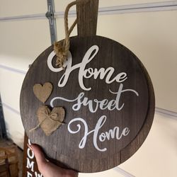 Cute Wooden House Decor Sign 