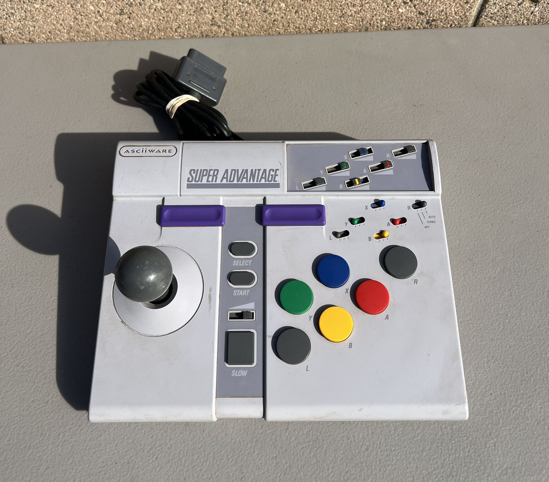 Super Nintendo AsciiWare Super Advantage Joystick Controller SNES Tested