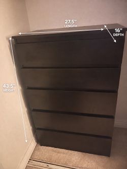 5-Drawer-Dresser-IKEA (dark brown almost looks black)