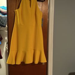 Yellow Halter Dress 