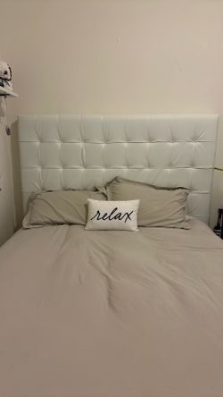 Queen Bed With Mattress/ Moving Sale