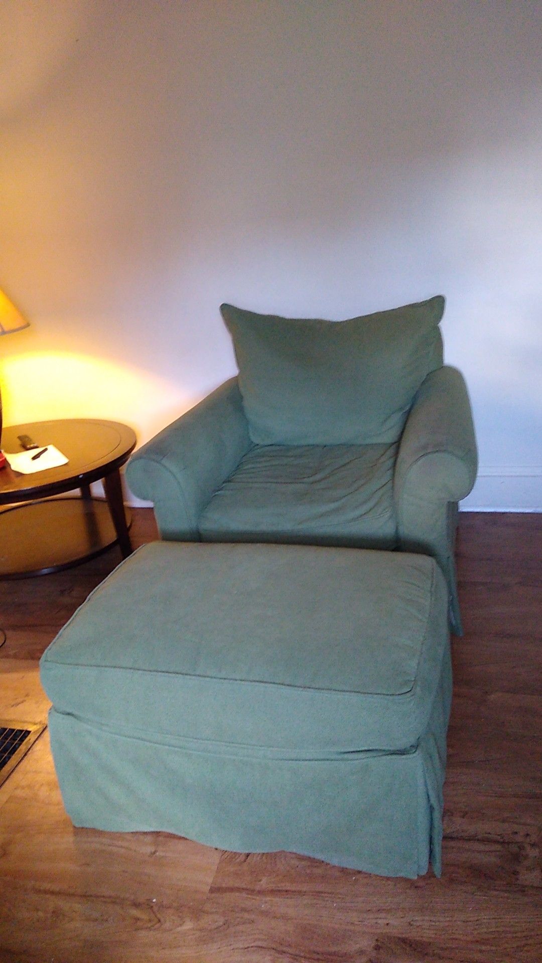 FREE CHAIR AND OTTOMAN