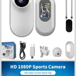 HD Action Camera, 1080p HD Mini Wearable Body Adventure Action Camera, POV 4k Camera, 170° Wide Angle, with Audio Video, Hands Free for Cycling Diving