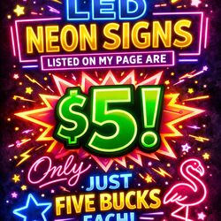 All neon signs $5!