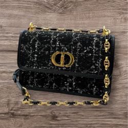 Dior  Tweed Flap Bag