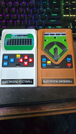 Electronic Football & baseball handheld retro games