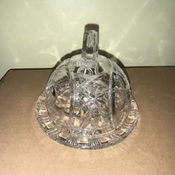 Vintage Antique Crystal Round Butter Dessert Dish