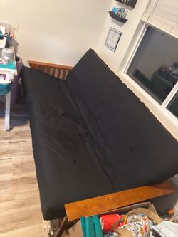 Futon bed solid wood frame