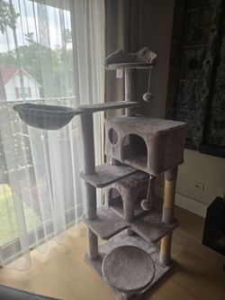 Cat tree house